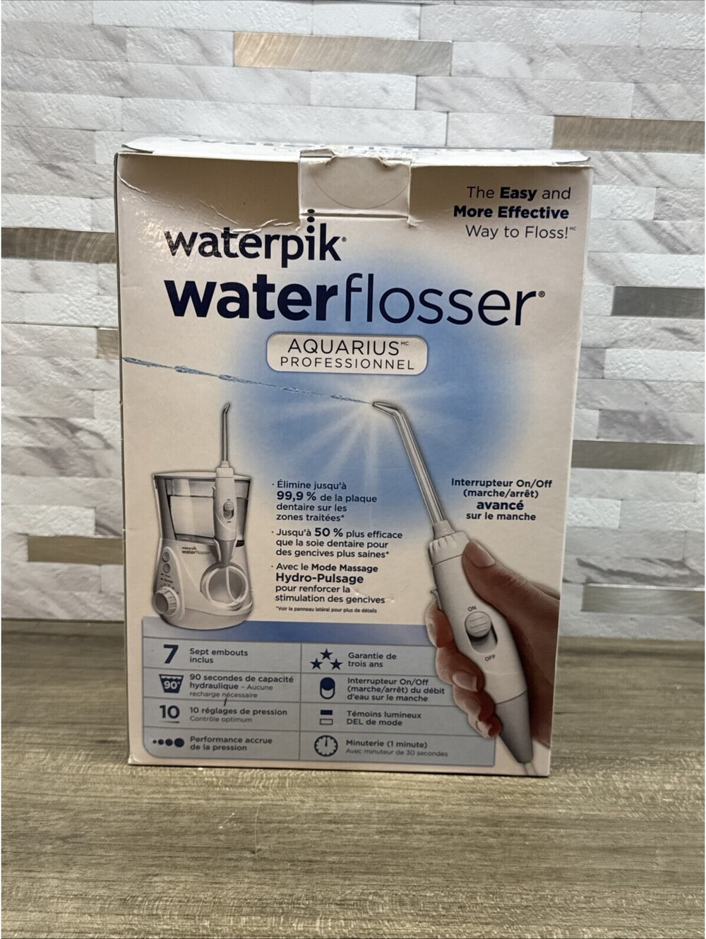 Waterpik Aquarius Water Flosser Model WP-660C White Teeth Cleaning 7 Tips *NEW*
